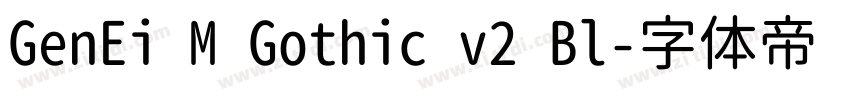 GenEi M Gothic v2 Bl字体转换